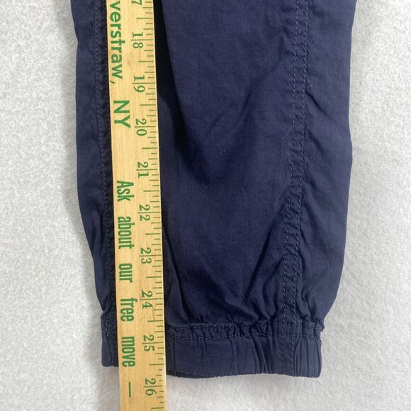 EILEEN FISHER Pants 2XS Stretch Linen Ankle Pull On Knit Waistband Tapered Blue - Picture 14 of 16